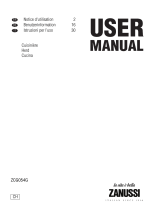 Zanussi ZCG054GW Manuale utente