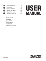Zanussi ZANUSSI Dishwasher Manuale utente