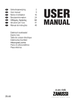 Zanussi ZEL63X Manuale utente