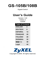 ZyXEL Communications GS-105B/108B Manuale utente