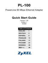 ZyXEL Communications POWERLINE PL-100 Manuale utente