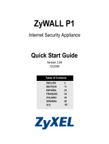 ZyXEL Communications ZyXEL ZyWALL P1 Manuale utente