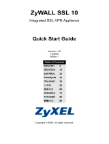 ZyXEL ZyWALL SSL 10 Manuale utente