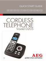 AEG Voxtel D205 Manuale del proprietario