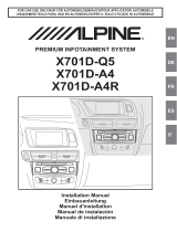 Alpine X702D A4 A4R A5 Q5 Manuale utente
