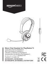AmazonBasics Gaming Chat Headset for PlayStation 4 Manuale utente