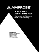 Amprobe ACD-14-PLUS & ACD-14-TRMS-PLUS Clamp-On Multimeters Manuale utente