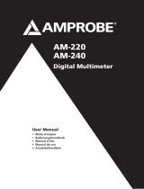 Amprobe AM-220 & AM-240 Digital Multimeters Manuale utente