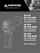 Amprobe IR-712, IR-720 & IR-730 Infrared Thermometers Manuale utente