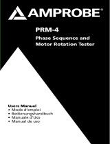 Amprobe PRM-4 Phase Sequence Motor Rotation Tester Manuale utente