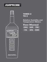 Amprobe THWD-3 & TH-3 Relative Humidity Temperature Meters Manuale utente