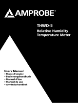 Amprobe THWD-5 Relative Humidity Temperature Meter Manuale utente