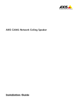 Axis Audio C2005 Network Ceiling Speaker Manuale utente