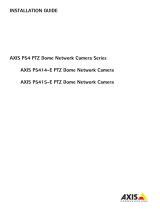 Axis axis p54 ptz dome network camera series Manuale utente