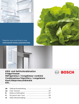 Bosch Built-in fridge-freezer combination Manuale del proprietario
