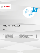 Bosch Free-standing fridge-freezer Manuale del proprietario