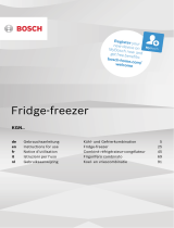 Bosch Free-standing fridge-freezer Manuale del proprietario