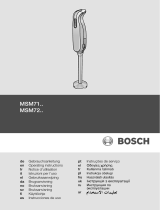 Bosch msm 7250 mixxo quattro Manuale del proprietario