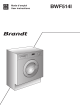 Groupe Brandt BWF514I Manuale utente