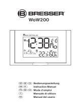 Bresser WoW200 Wireless Weather Station for wall mounting, white/silver Manuale del proprietario