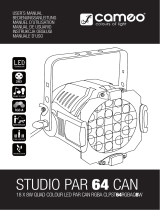 Cameo Studio PAR 18 x 8W RGBA Manuale utente