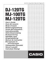 Casio MJ-100TG Manuale utente