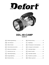 Defort DDL-40-CAMP Manuale del proprietario