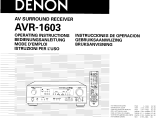 Denon AVR-1603 Manuale del proprietario