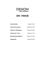 Denon Pro­fes­sional DN-700CB Manuale utente