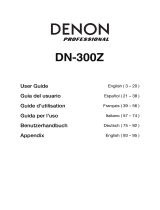 Denon Pro­fes­sional DN-300Z Manuale utente