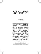 Denver CR-918WHITE Manuale utente