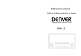 Denver DAB+ Retro Radio Manuale utente