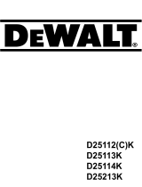 DeWalt D 25113 Manuale del proprietario