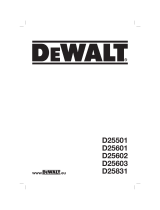 DeWalt D25501 Manuale del proprietario