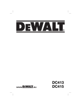 DeWalt DC415 T 1 Manuale del proprietario