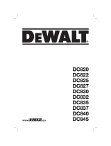 DeWalt DC825 Manuale del proprietario