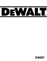 DeWalt DW007 Manuale utente