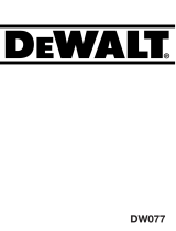 DeWalt DW077 Manuale utente