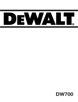 DeWalt DW700 Manuale del proprietario