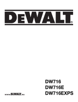 DeWalt DW716E Manuale del proprietario