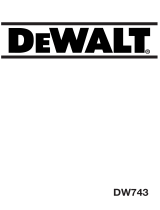 DeWalt DW743 Manuale del proprietario