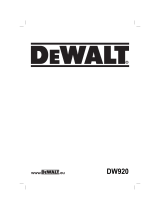 DeWalt DW920K T-1 Manuale del proprietario