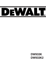 DeWalt DW933K Manuale utente