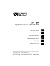 Duerkopp Adler 271 - 274 Manuale del proprietario