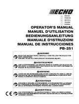 Echo PB-251 Manuale utente