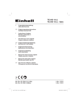 EINHELL TE-HD 18 Li Kit Manuale utente