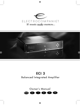 ELECTROCOMPANIET ECI3 Manuale del proprietario