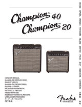 Fender Champion 40 1x12 Guitar Combo Amplifier Manuale utente