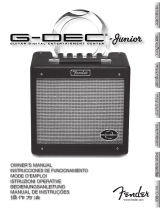 Fender G-Dec Jr. Manuale utente