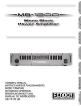 Fender MB-1200 Manuale del proprietario